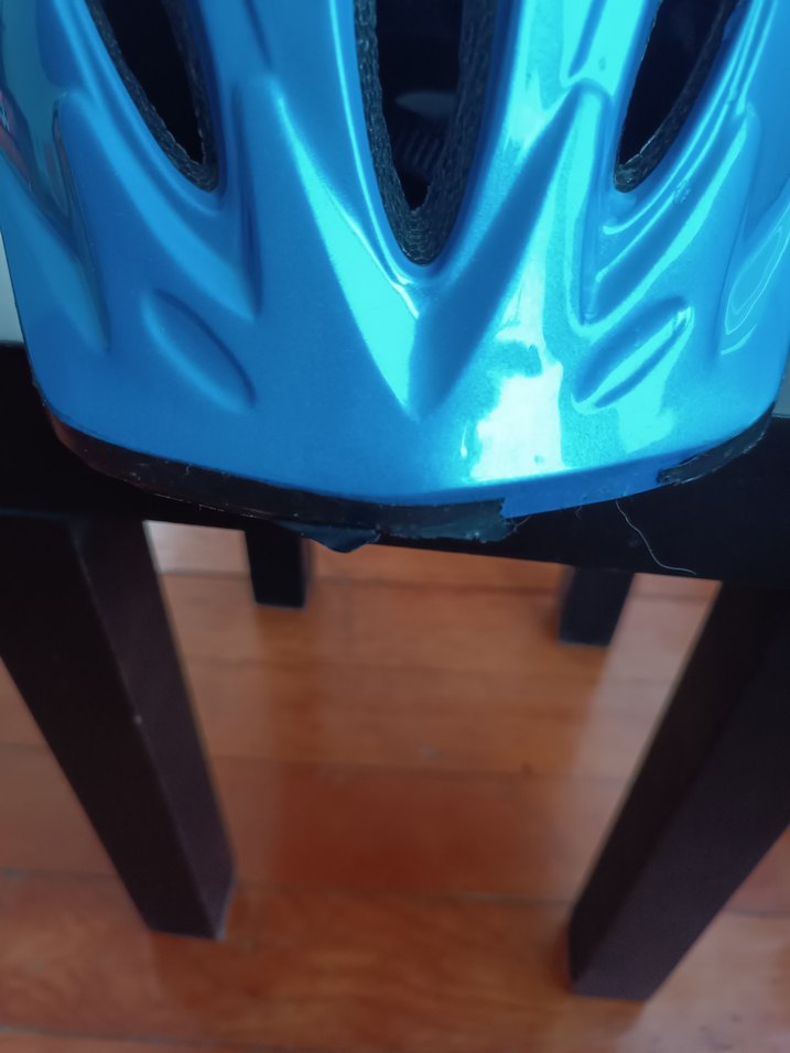 Mavi Baskılı Punk Stili bisiklet Kaskı 50-56cm - Görsel 3