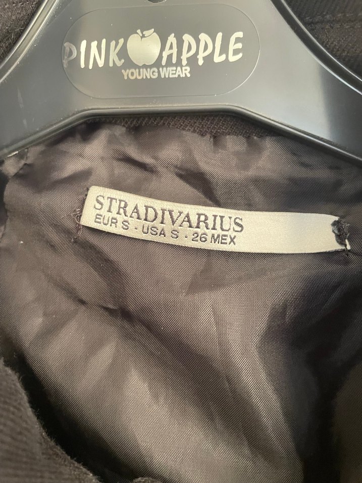 Düğmeli Siyah Kadın Kaban - Görsel 3