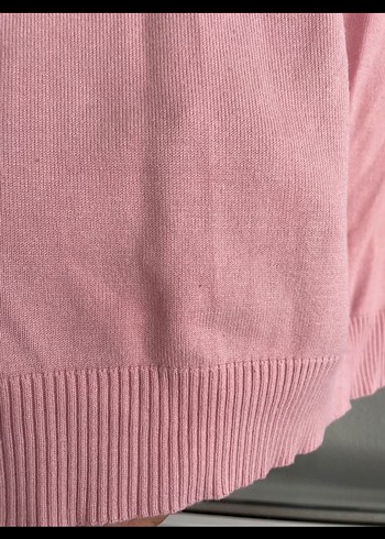 Pembe Düğmeli Kısa Kollu merserize - Görsel 3