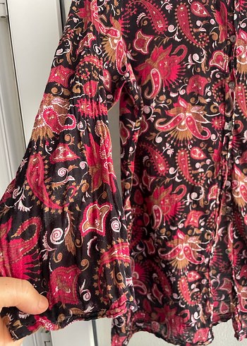 Bohem Desenli Uzun Kollu Gömlek - Görsel 4