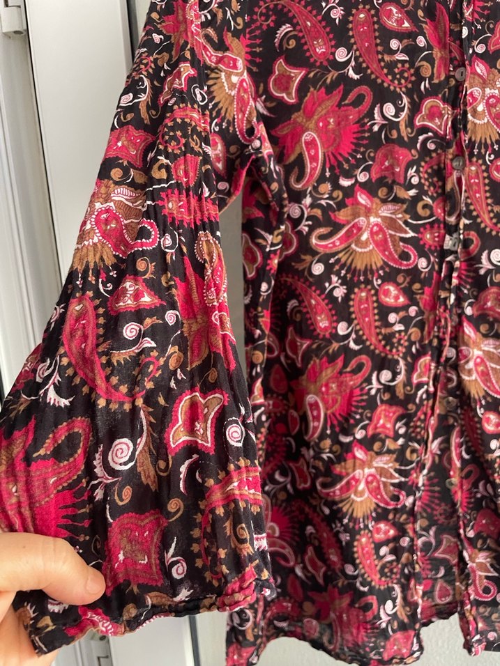 Bohem Desenli Uzun Kollu Gömlek - Görsel 4