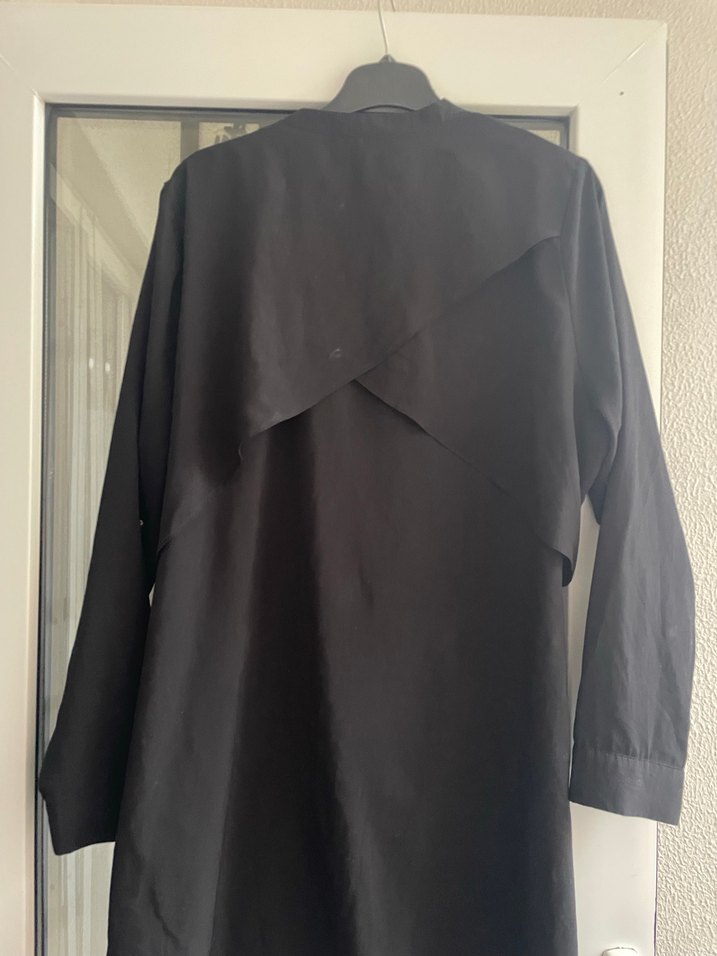 Siyah Düğmeli Midi Kadın Tunik - Görsel 3