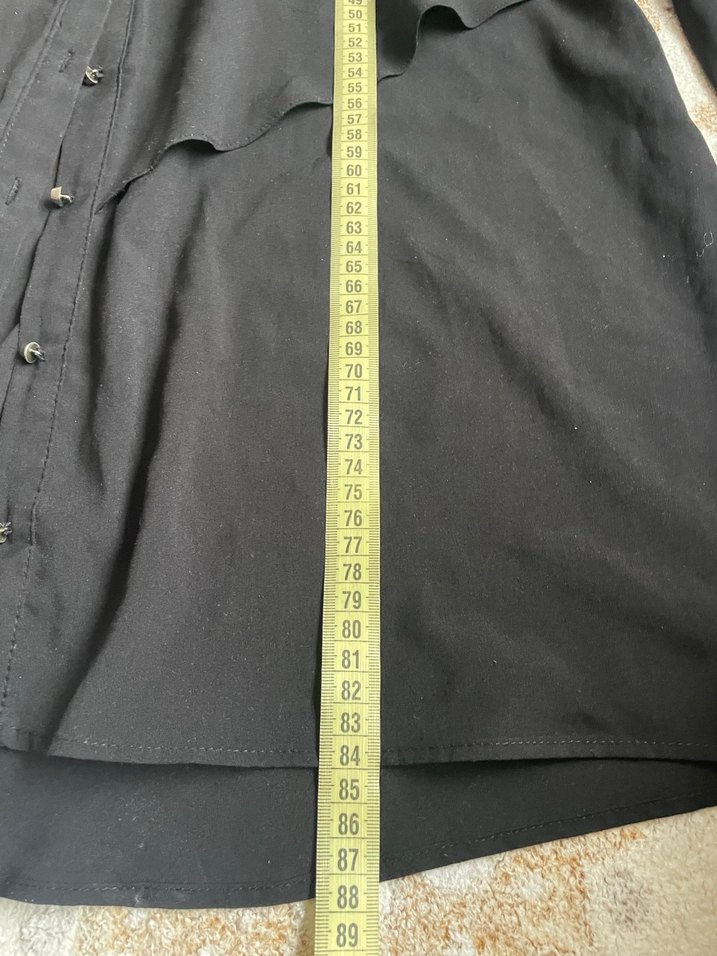 Siyah Düğmeli Midi Kadın Tunik - Görsel 5