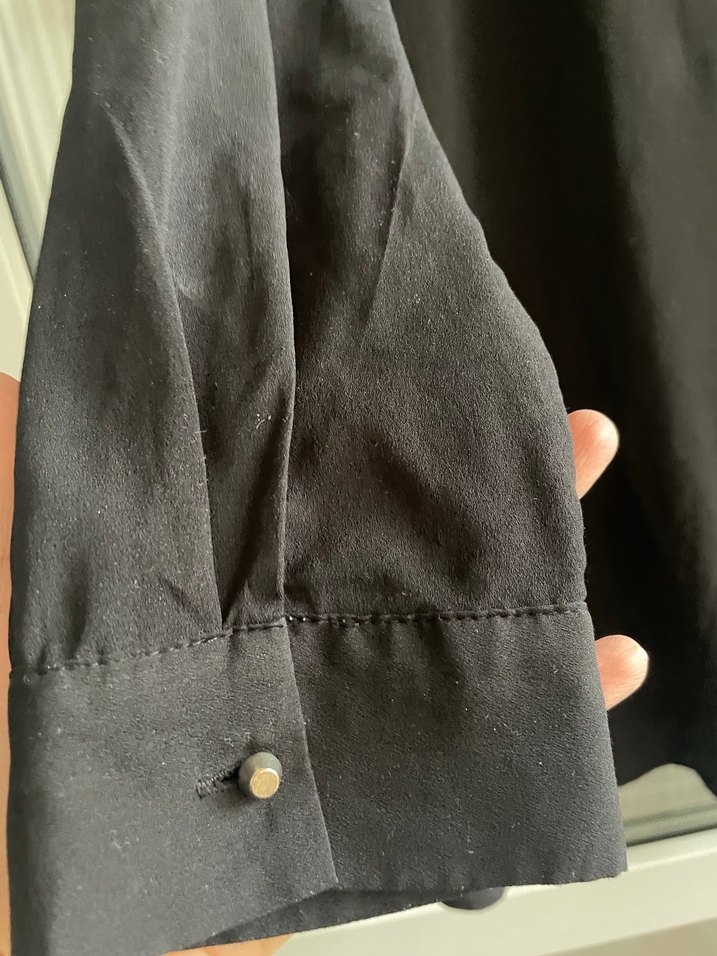 Siyah Düğmeli Midi Kadın Tunik - Görsel 4