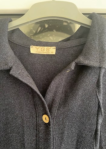 Lacivert düğmeli kap - Görsel 6