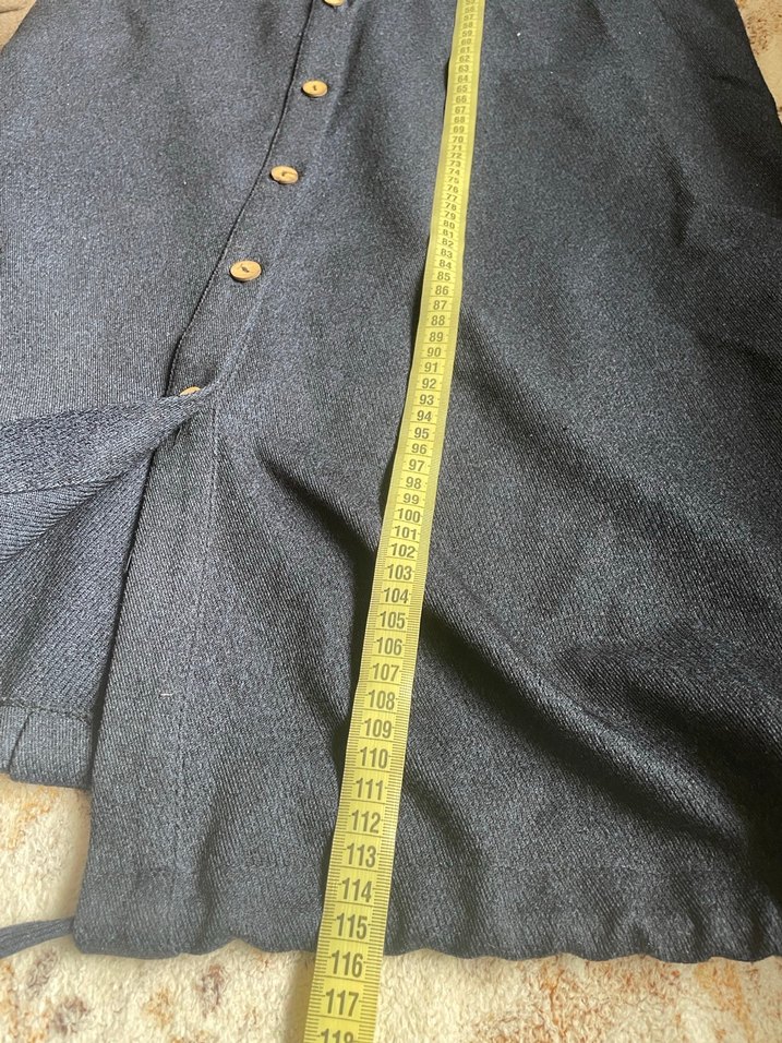 Lacivert düğmeli kap - Görsel 5