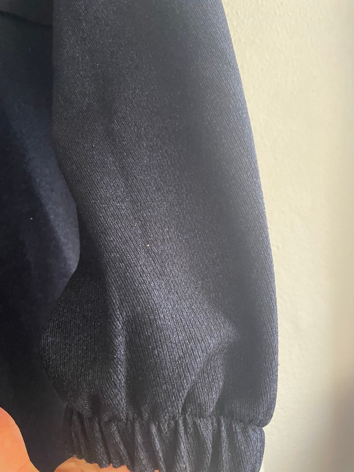 Lacivert düğmeli kap - Görsel 3