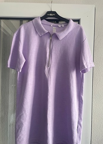 Erkek Lila Kısa Kollu Polo Tişört - Görsel 5