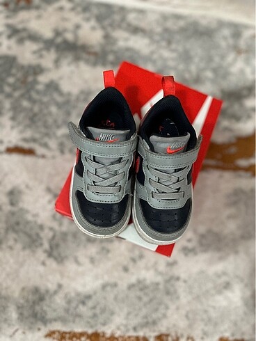 22 Beden gri Renk Nike Court Borough Low Recraft çocuk ayakkabısı