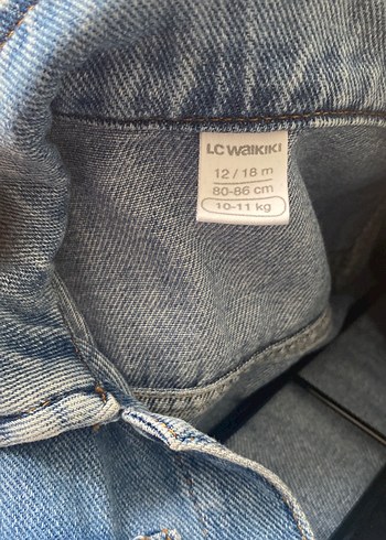 Çocuk Düğmeli Kot Ceket - Görsel 2