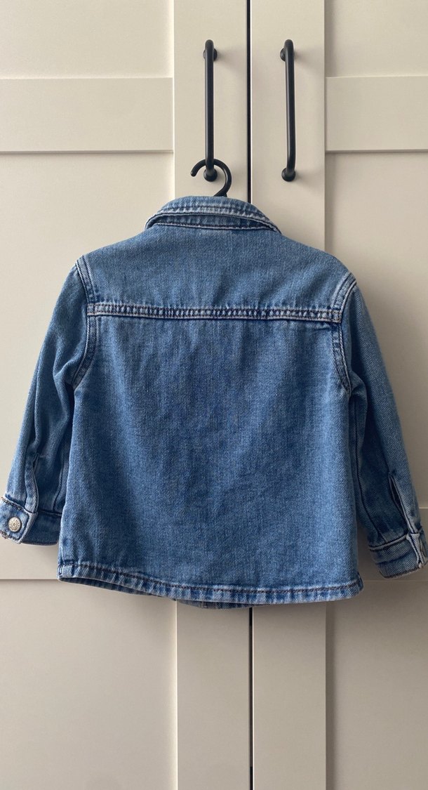 Çocuk Düğmeli Kot Ceket - Görsel 3