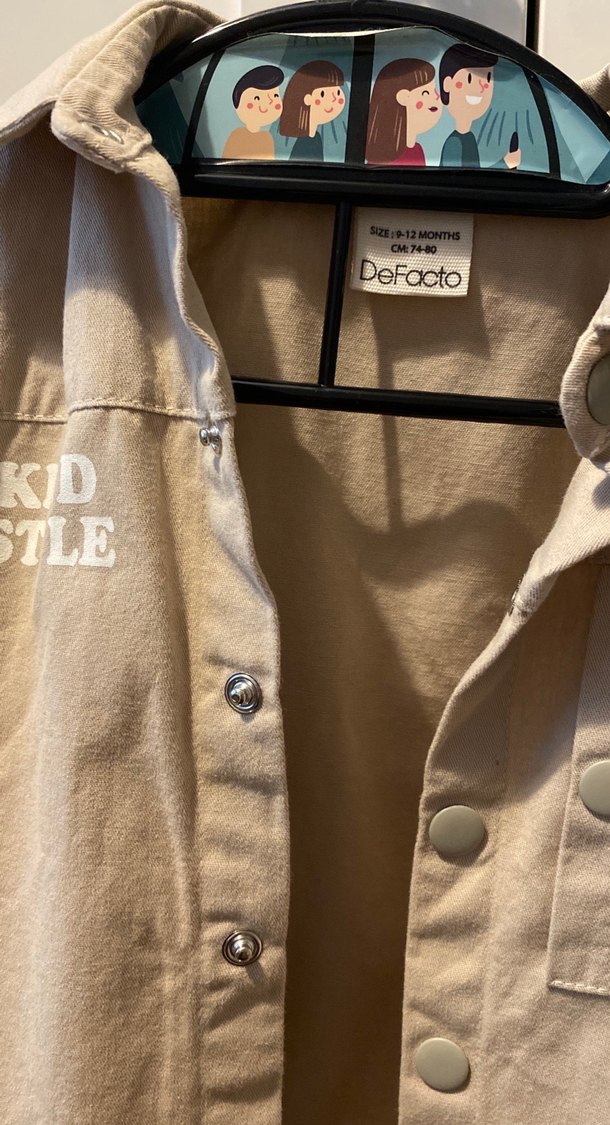 Çocuk Denim Gömlek Ceket - Görsel 2