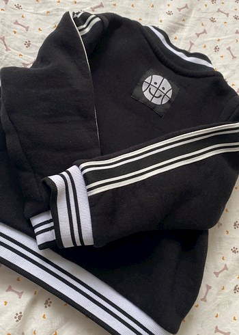 Çocuk Siyah Fermuarlı Eşofman Takımı - Görsel 4