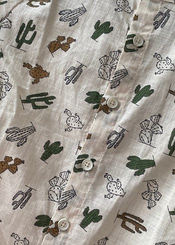 Çocuk Kısa Kollu Baskılı Gömlek - Görsel 2