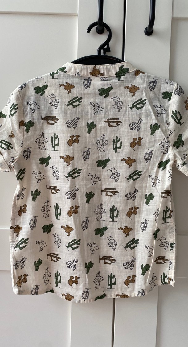 Çocuk Kısa Kollu Baskılı Gömlek - Görsel 4