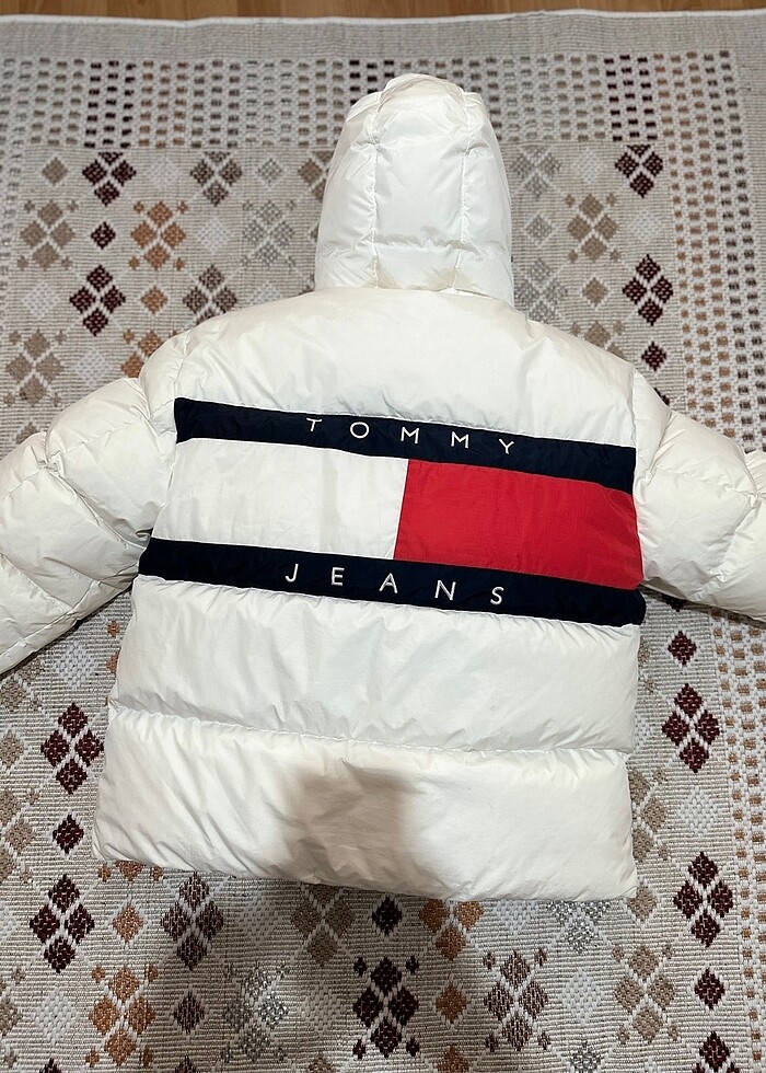 Tommy Hilfiger alaska puffer mont vintage retro - Görsel 5