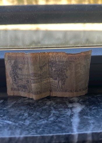 Eski 5 Türk Lirası Banknotu - Görsel 2