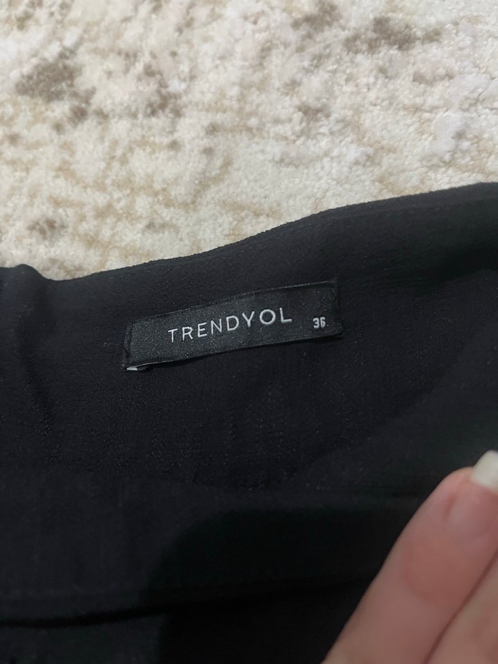 Siyah Fırfırlı mini Kadın Etek - Görsel 4