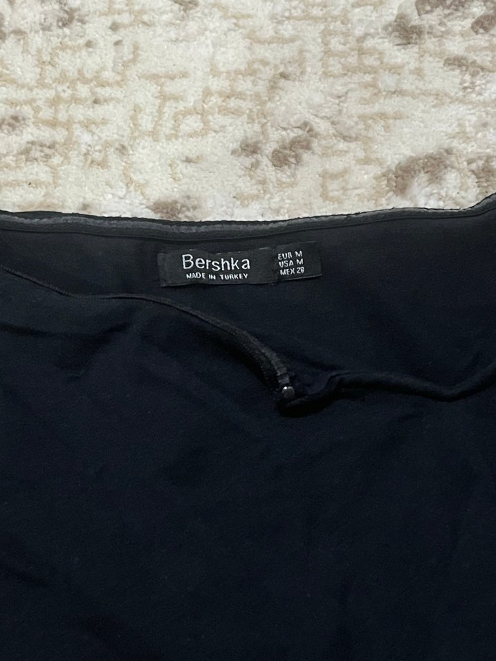 Kadın Siyah Mini Fitted Bluz - Görsel 2