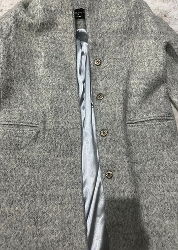 Gri Düğmeli Kadın Kaşe - Görsel 2