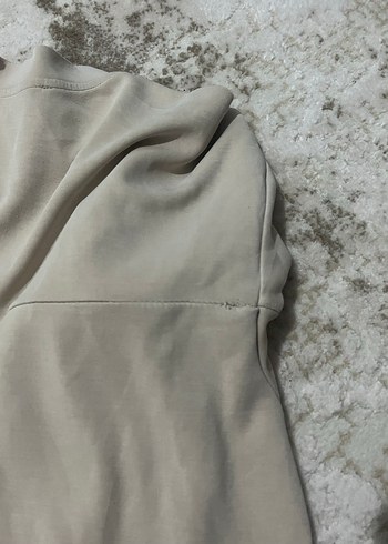 Bej Kadın Salaş Sweatshirt - Görsel 4