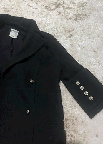 Siyah Çift Düğmeli Kaban Zara - Görsel 2