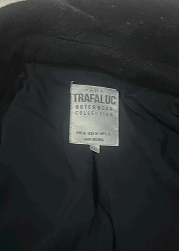 Siyah Çift Düğmeli Kaban Zara - Görsel 3