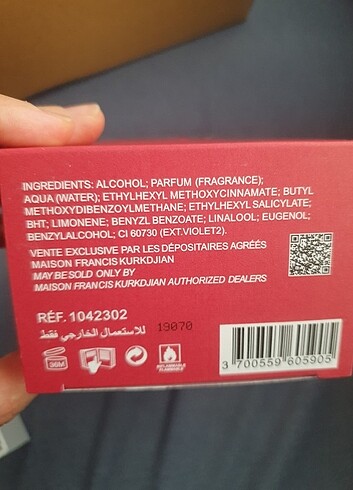 Maison Goyard Baccarat Rouge kadın parfüm