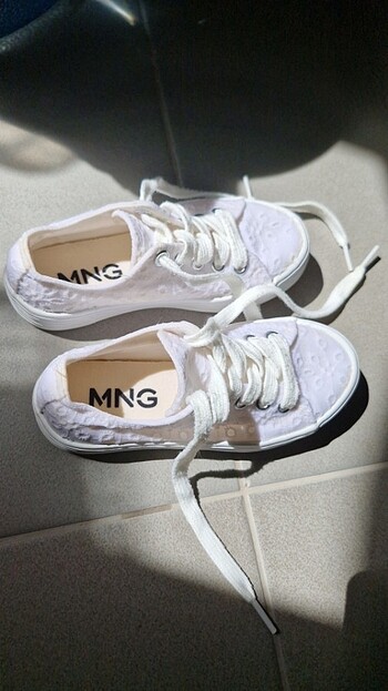 Mango Kids Kız çocuk Mango Kids 29 no beyaz sneaker 