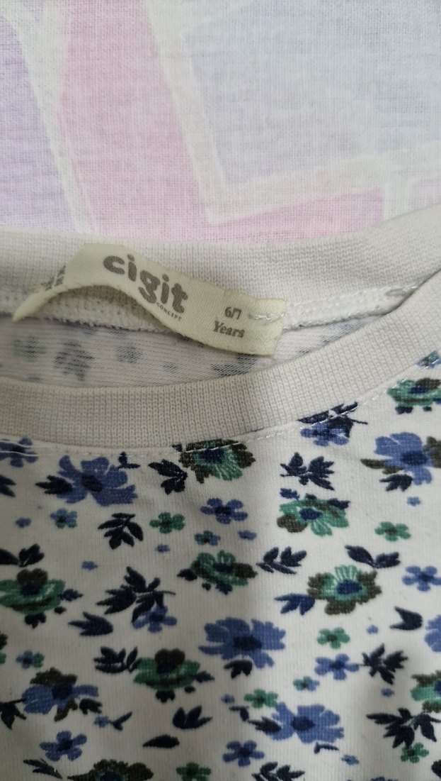 Cigit, kız çocuk, çiçekli pijama takımı - Görsel 5