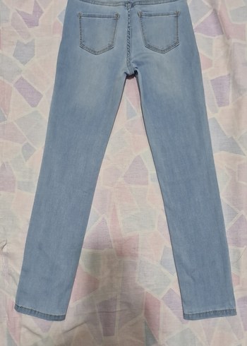 H&M kız çocuk 6/7 yaş beli lastikli dar streç Kot Pantolon - Görsel 2