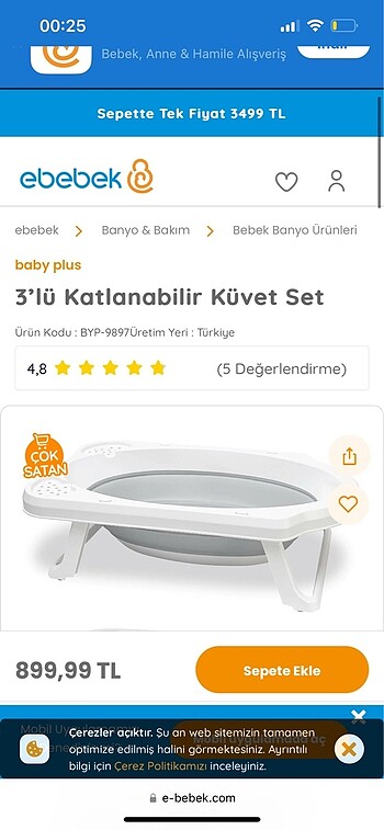 Sadece küvet