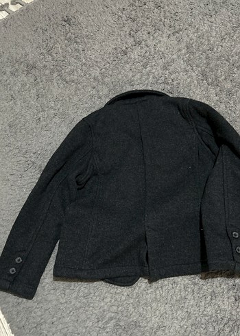 Gri Erkek Çocuk Düğmeli Kaban 7/8 yaş - Görsel 2