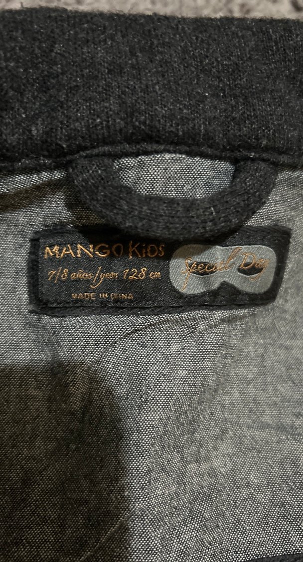 Gri Erkek Çocuk Düğmeli Kaban 7/8 yaş - Görsel 3