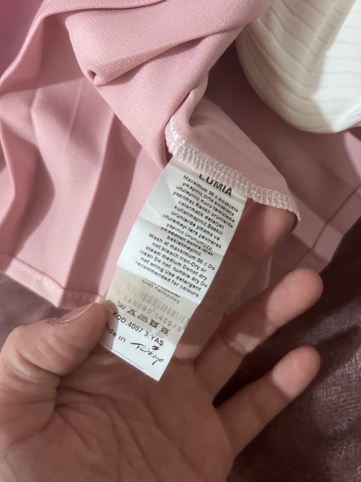 Pembe Pilili Kız Çocuk Elbisesi - Görsel 3