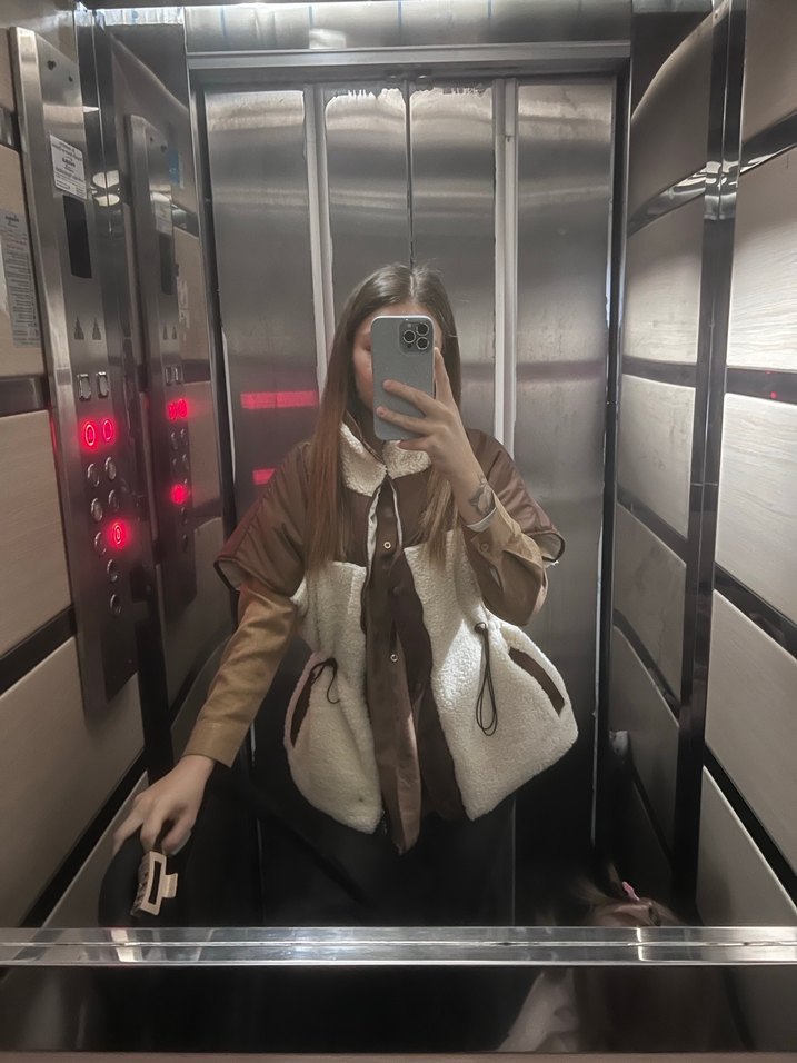 Kadın peluş yelek - Görsel 3