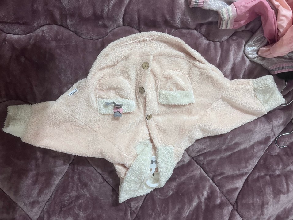 Kız Çocuk Bej Polar Pelerin Ve Hırkalar - Görsel 2