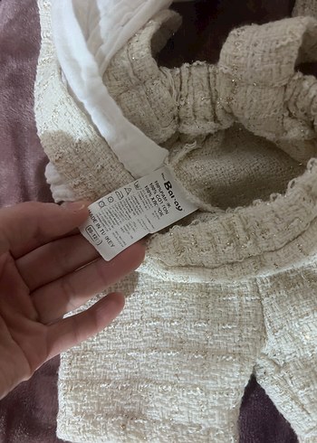 Pamuklu Beyaz Dantelli Kız Takımı - Görsel 2