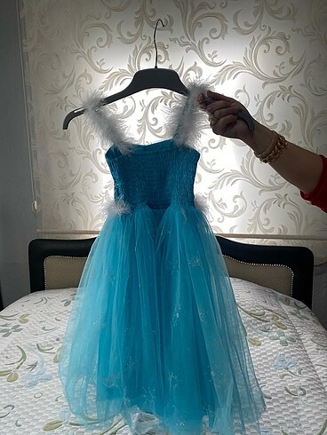 Zara Elsa kız çocuk elbisesi