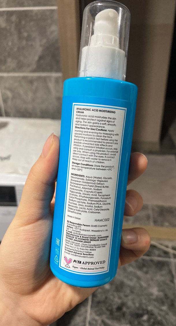 Maru.derm Hyaluronik Asit Nemlendirici Krem 200 ml - Görsel 3