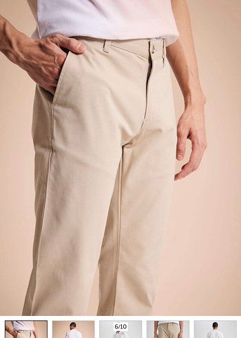 Defacto Regular Chino Kum Rengi Pantolon - Görsel 3