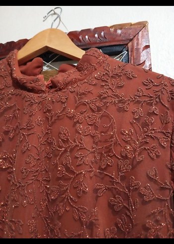 bakır rengi abiye - Görsel 4