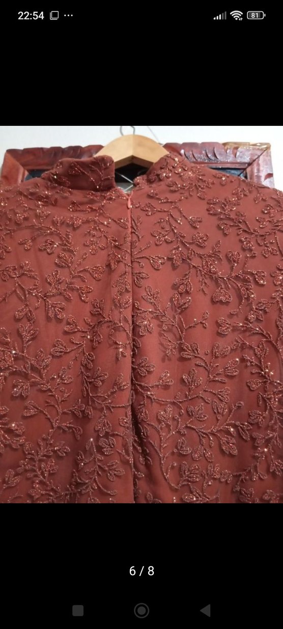 bakır rengi abiye - Görsel 5