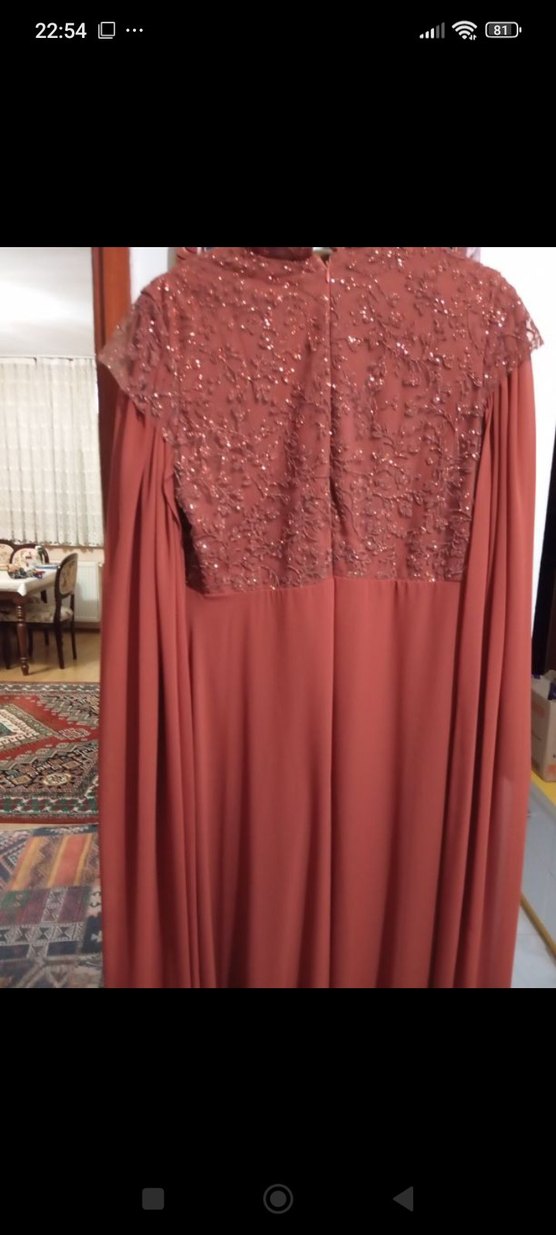 bakır rengi abiye - Görsel 2