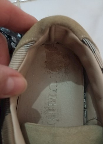 Bej Süet Kadın Dolgu Topuk Spor Ayakkabı - Görsel 7