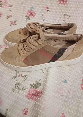 Bej Süet Kadın Dolgu Topuk Spor Ayakkabı - Görsel 6