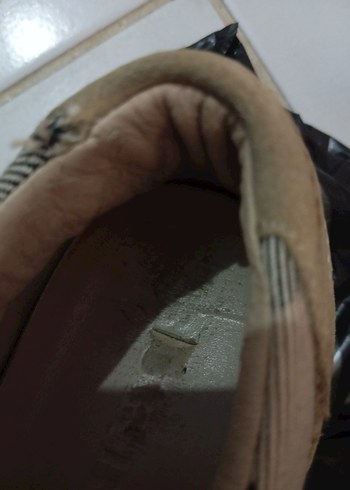 Bej Süet Kadın Dolgu Topuk Spor Ayakkabı - Görsel 8