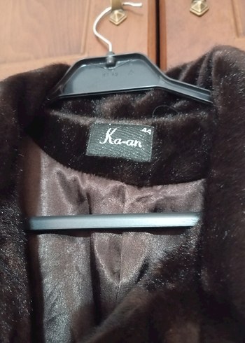 Düğmeli Kahverengi Kadın Kaban - Görsel 6