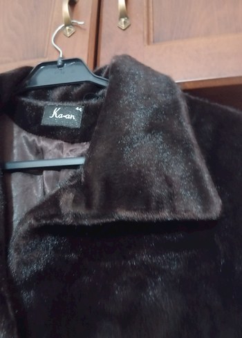 Düğmeli Kahverengi Kadın Kaban - Görsel 7