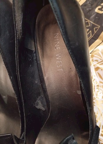 Kadın Siyah  deri Stiletto - Görsel 6